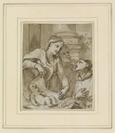 Heilige Familie met de heilige Antonius van Padua