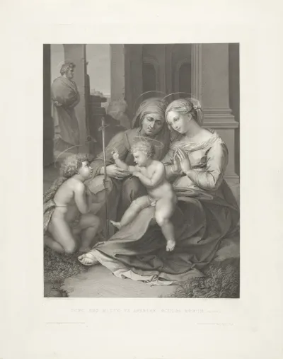 Heilige Familie met de jonge Johannes de Doper en Elisabet