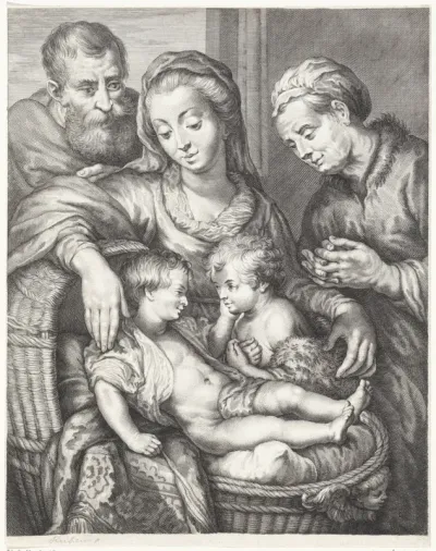 Heilige Familie met Elisabet en Johannes de Doper