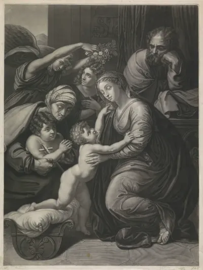 Heilige Familie met Elisabet en Johannes