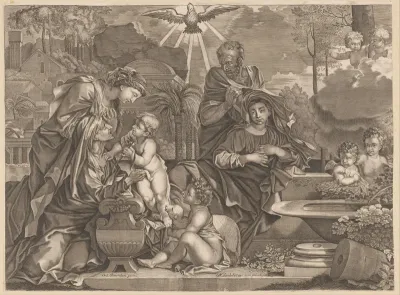 Heilige Familie met Elisabeth en Johannes