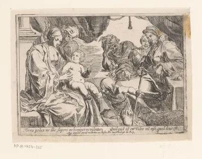 Heilige familie met Johannes, Anna en Joachim