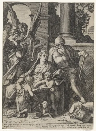 Heilige familie met Johannes de Doper