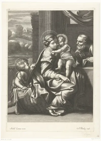 Heilige Familie met Johannes de Doper als kind