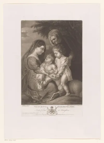 Heilige Familie met Johannes de Doper en Elisabet