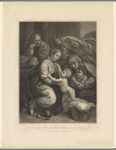 Heilige Familie met Johannes de Doper en Elisabeth