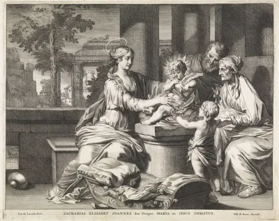 Heilige Familie met Zacharias, Elisabet en Johannes de Doper