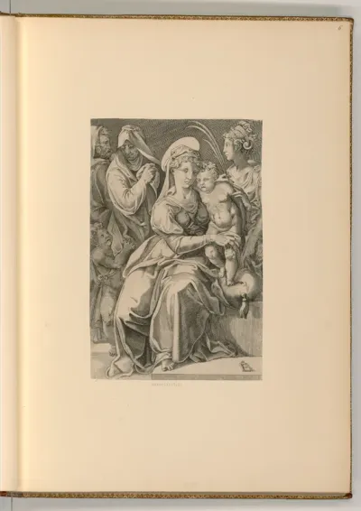 Heilige Familie mit hl. Barbara und dem Johannesknaben