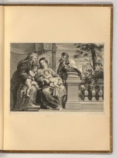 Heilige Familie mit Johannesknabe und hl. Elisabeth