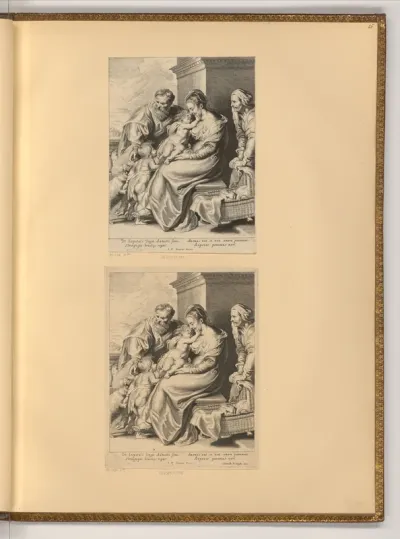 Heilige Familie mit Johannesknabe und hl. Elisabeth
