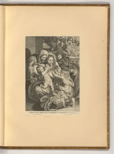 Heilige Familie mit Johannesknabe und hl. Elisabeth