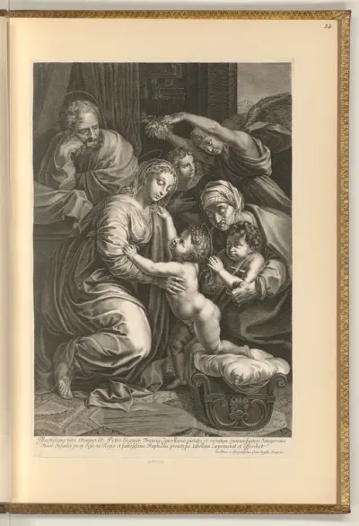 Heilige Familie mit Johannesknaben und hl. Elisabeth
