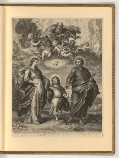 Heilige Familie mit Trinität