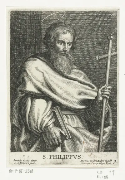 Heilige Filippus met kruisstaf