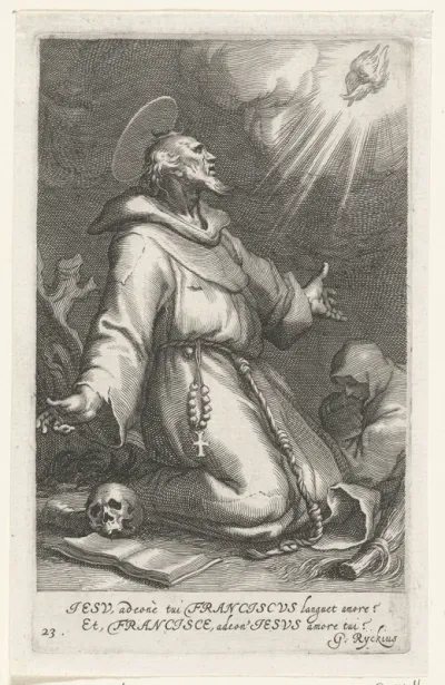 Heilige Franciscus van Assisi als kluizenaar