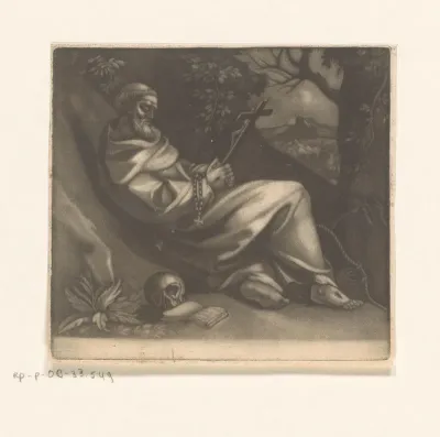 Heilige Franciscus van Assisi met crucifix