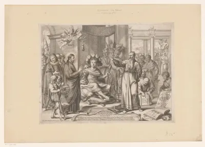 Heilige Franciscus Xaverius voor de Japanse heerser Ōtomo Sōrin
