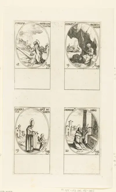 Heilige Helena, Heilige Donatus van Sisteron, Heilige Ludovicus van Toulouse, Heilige Bernardus van Clairvaux (18-20 augustus)