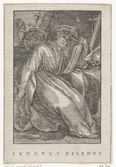 Heilige Helenus als kluizenaar