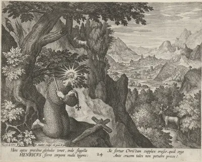 Heilige Hendrik van Cocket als kluizenaar