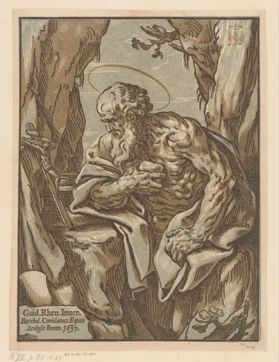 Heilige Hieronymus in de wildernis