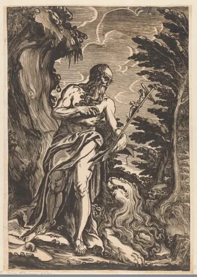 Heilige Hieronymus in de wildernis