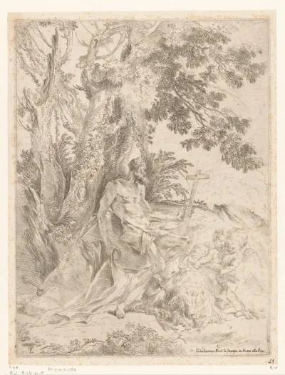 Heilige Hieronymus in de wildernis