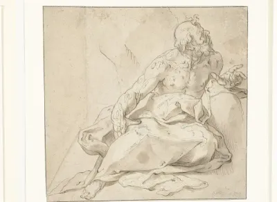 Heilige Hieronymus in de woestijn (?)