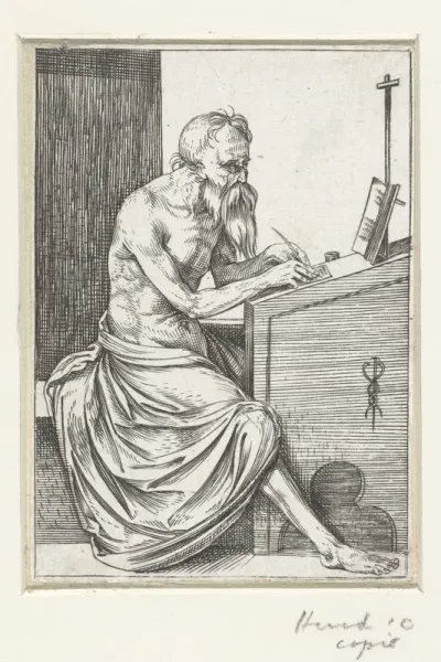 Heilige Hieronymus in zijn studeervertrek