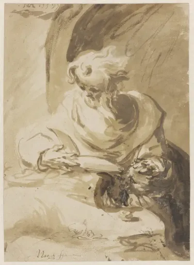 Heilige Hieronymus, lezend