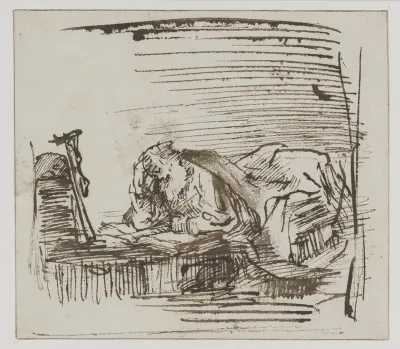 Heilige Hieronymus lezend