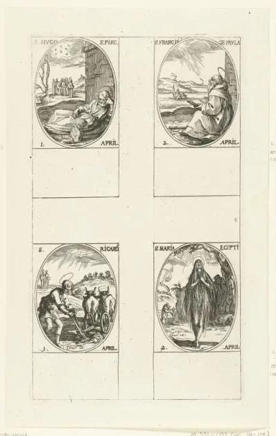 Heilige Hugo van Grenoble, Heilige Franciscus van Paola, Heilige Maria van Egypte, Heilige Richardus van Chichester (1-3 april)