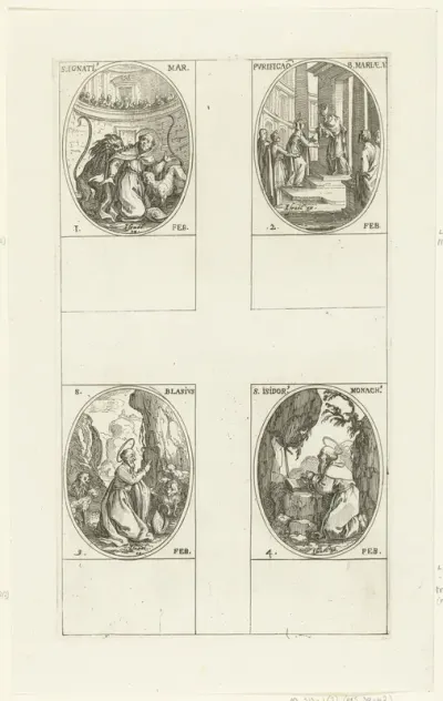 Heilige Ignatius van Antiochië, Presentatie van Christus in de tempel (Maria-Lichtmis), Heilige Blasius, Heilige Isidorus van Pelusium (1-4 februari)