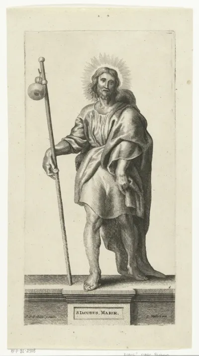 Heilige Jakobus de Meerdere als pelgrim