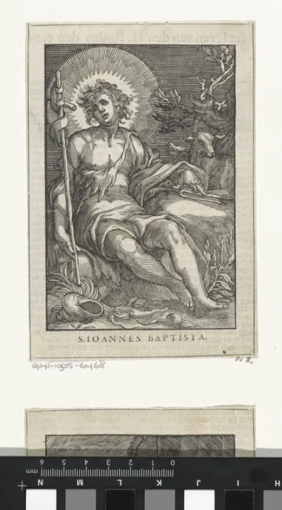 Heilige Johannes de Doper als kluizenaar