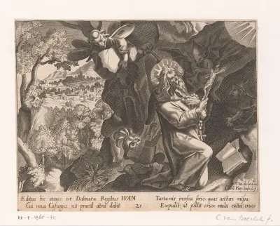 Heilige Johannes van Bohemen als kluizenaar