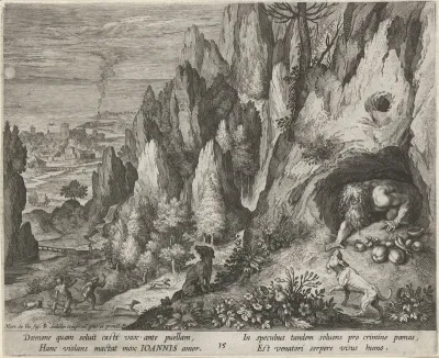 Heilige Johannes van Egypte als kluizenaar