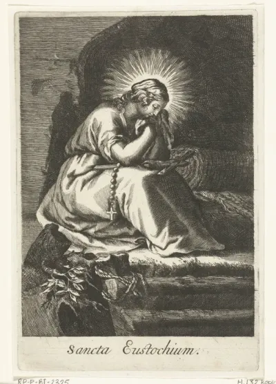 Heilige Julia Eustochium als kluizenares