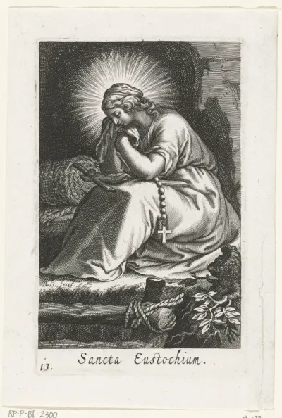 Heilige Julia Eustochium als kluizenares