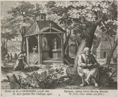Heilige Leonardus als kluizenaar