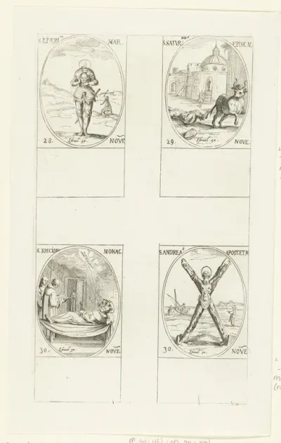 Heilige Livarius van Marsal, Heilige Saturninus van Toulouse, Heilige Joscion, Heilige Andreas (28-30 november)