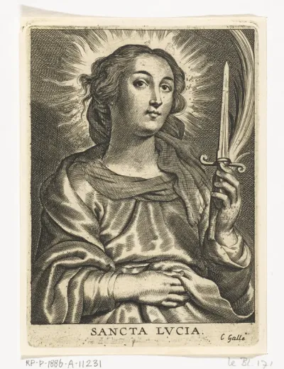 Heilige Lucia met dolk