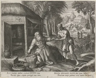 Heilige Lucius als kluizenaar