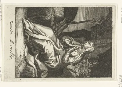 Heilige Marcella van Rome als kluizenares