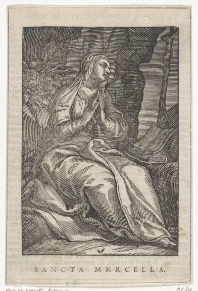 Heilige Marcella van Rome als kluizenares