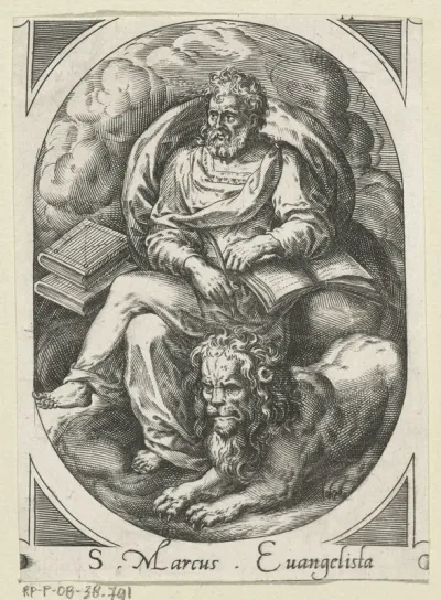 Heilige Marcus met leeuw