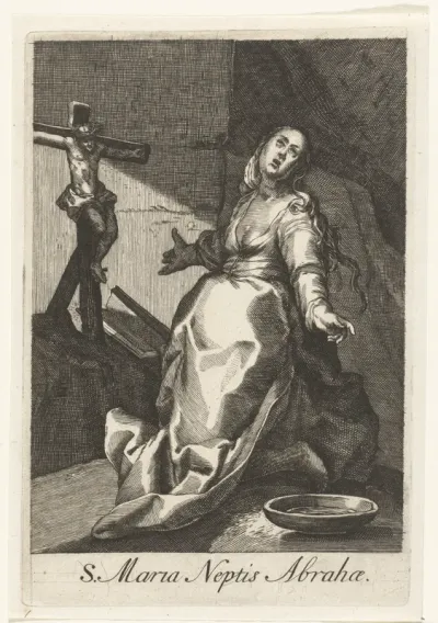 Heilige Maria als kluizenares