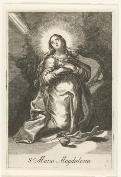Heilige Maria Magdalena als kluizenares