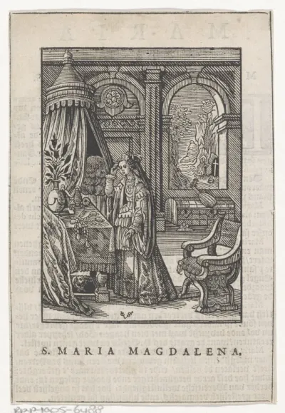 Heilige Maria Magdalena als kluizenares