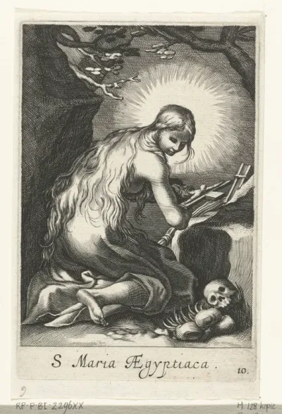Heilige Maria van Egypte als kluizenares
